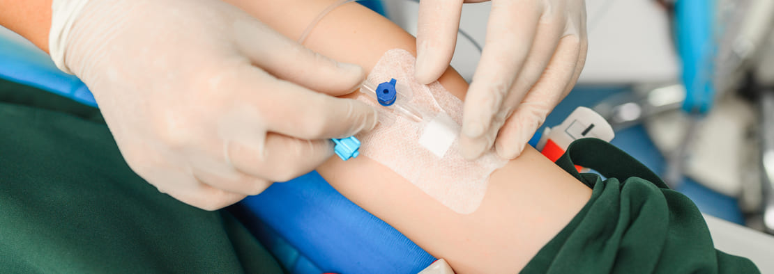 Установка иглы